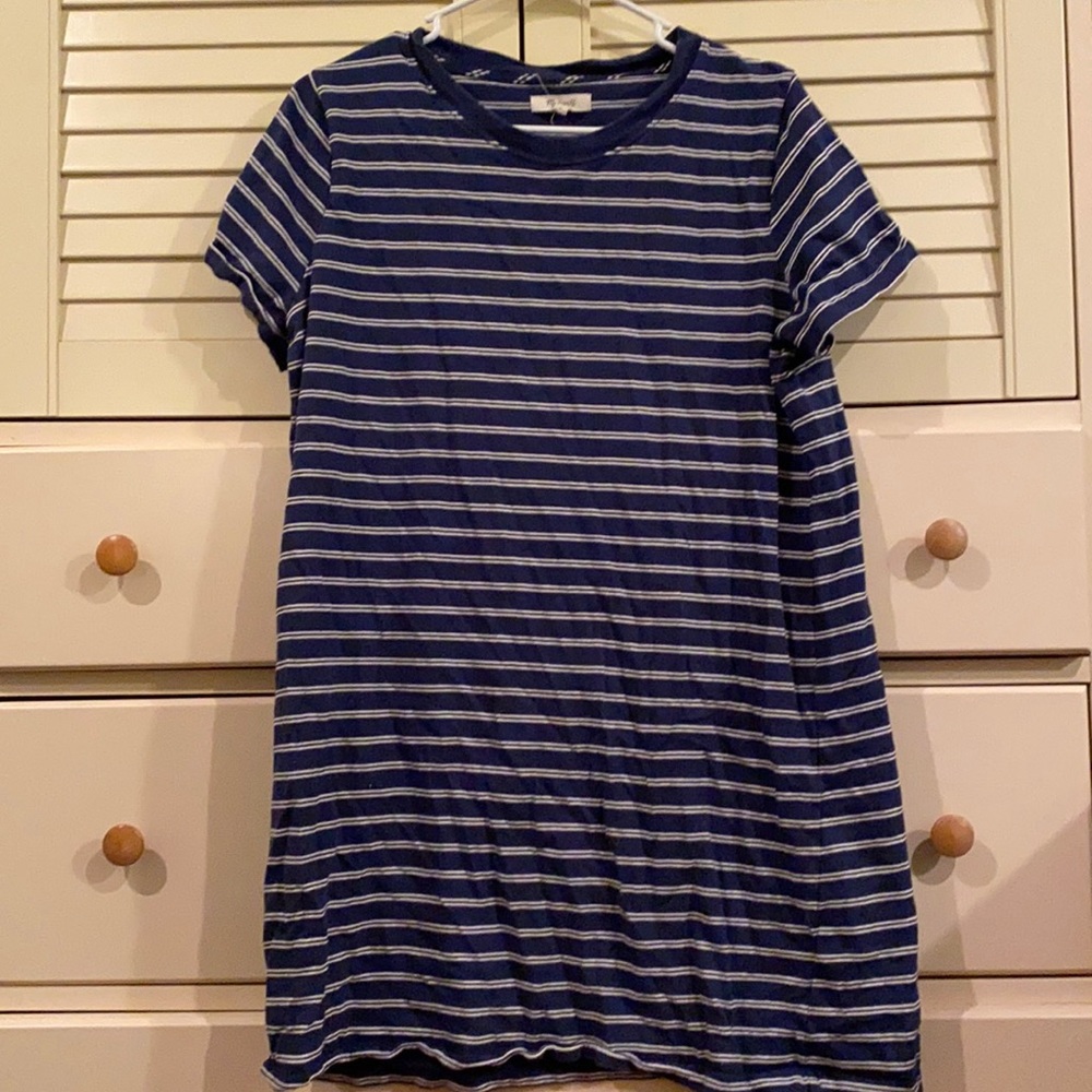 Stripped short dress